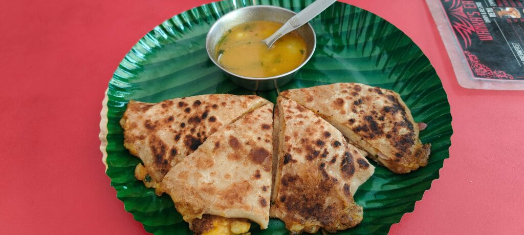 Alu Parathas and Chole Baturas