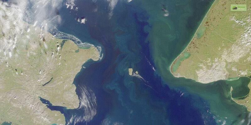 The Bering Strait And The Diomede Islands
